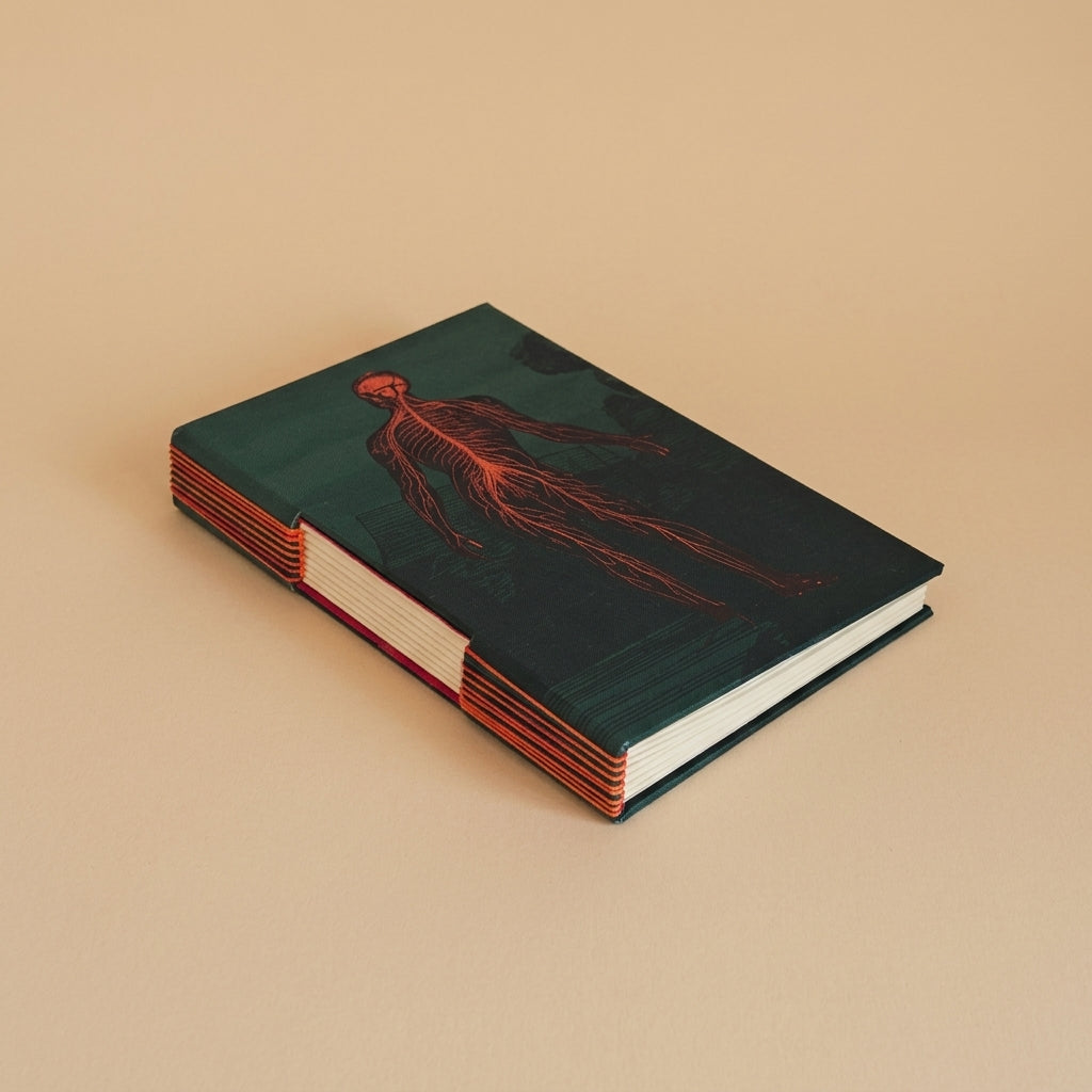 Libreta de pasta dura con costura ojal hecha en el Taller de Costura Ojal